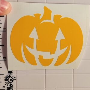 Orange Pumpkin Decal